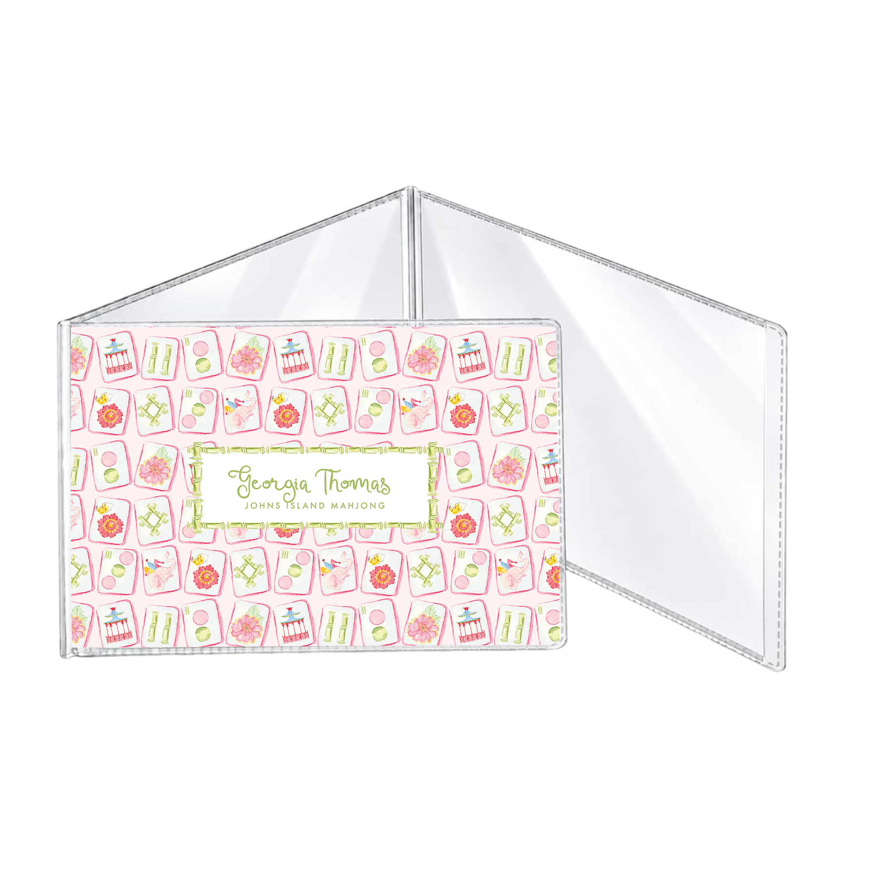 Mahjong Chinoiserie Mahjong Card Holder