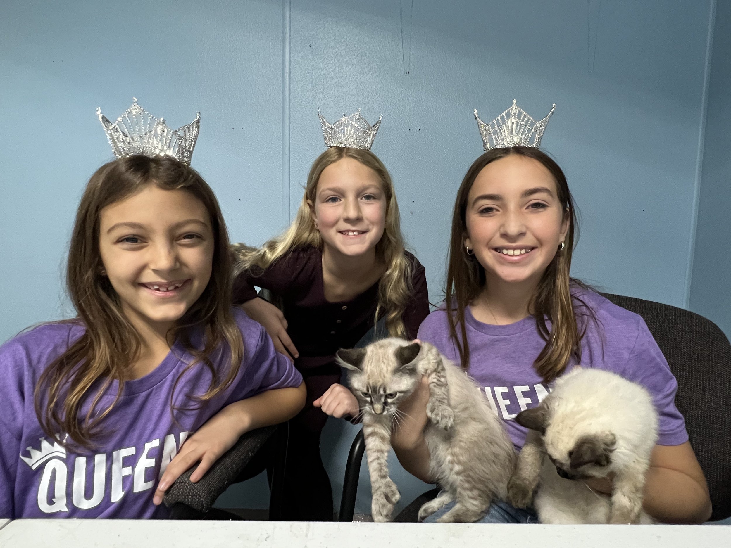 Volunteering with my sister queens at The Center for Animal Health and Welfare in Easton PA.