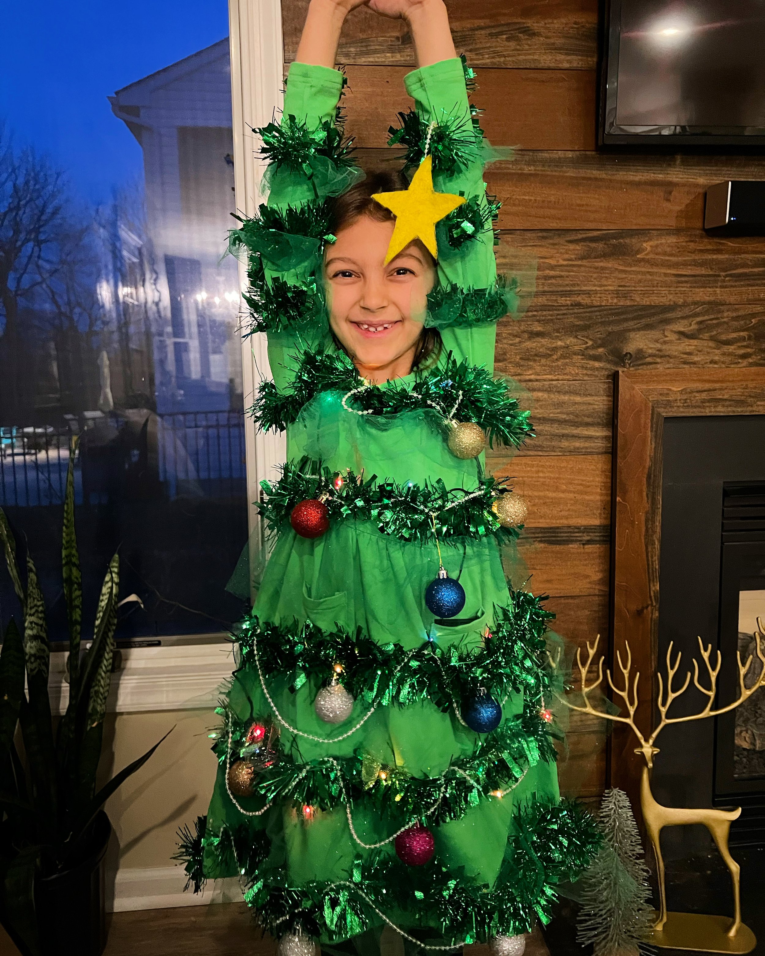 Participated in my elementary school's Ugly Sweater contest... and won!