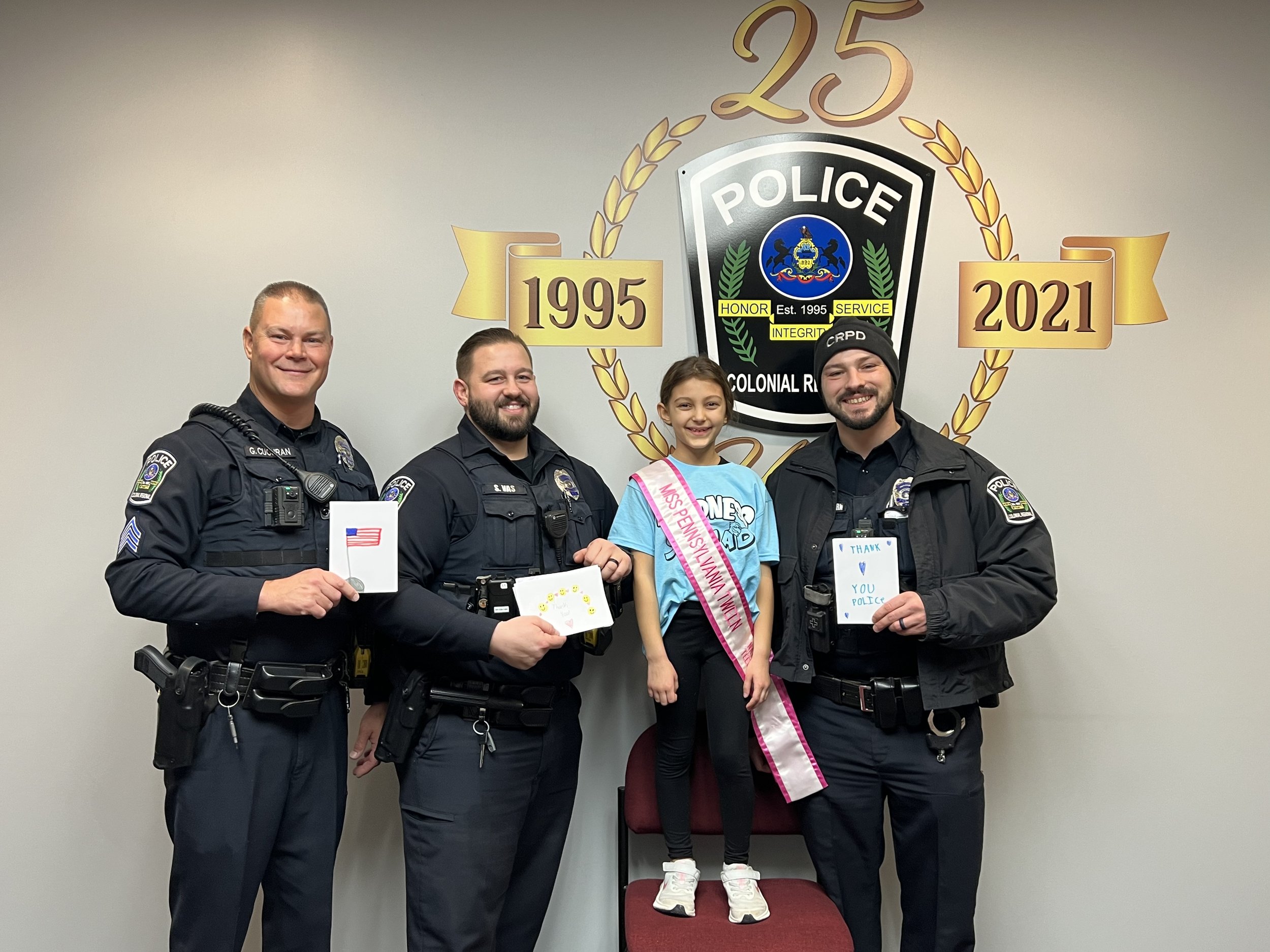 Visiting the Colonial Regional Police Department for Law Enforcement Appreciation Day