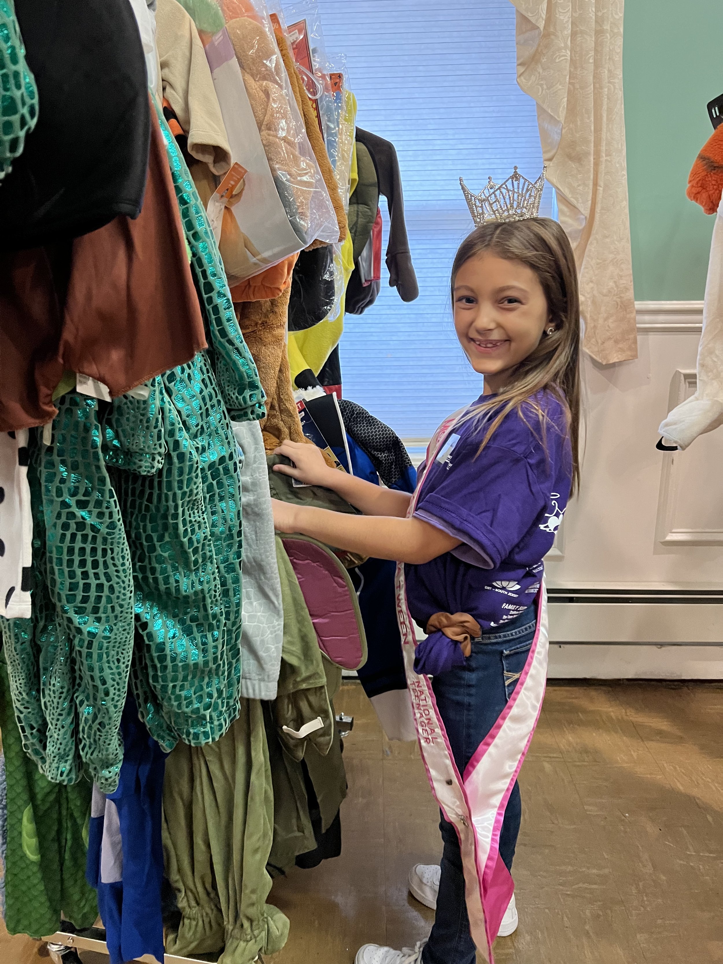 Volunteering at Angel's Community Outreach's Halloween Event. I got to help kids that didn't have a Halloween costume pick one out. I absolutely loved doing this. It made me so happy to know they got a costume.