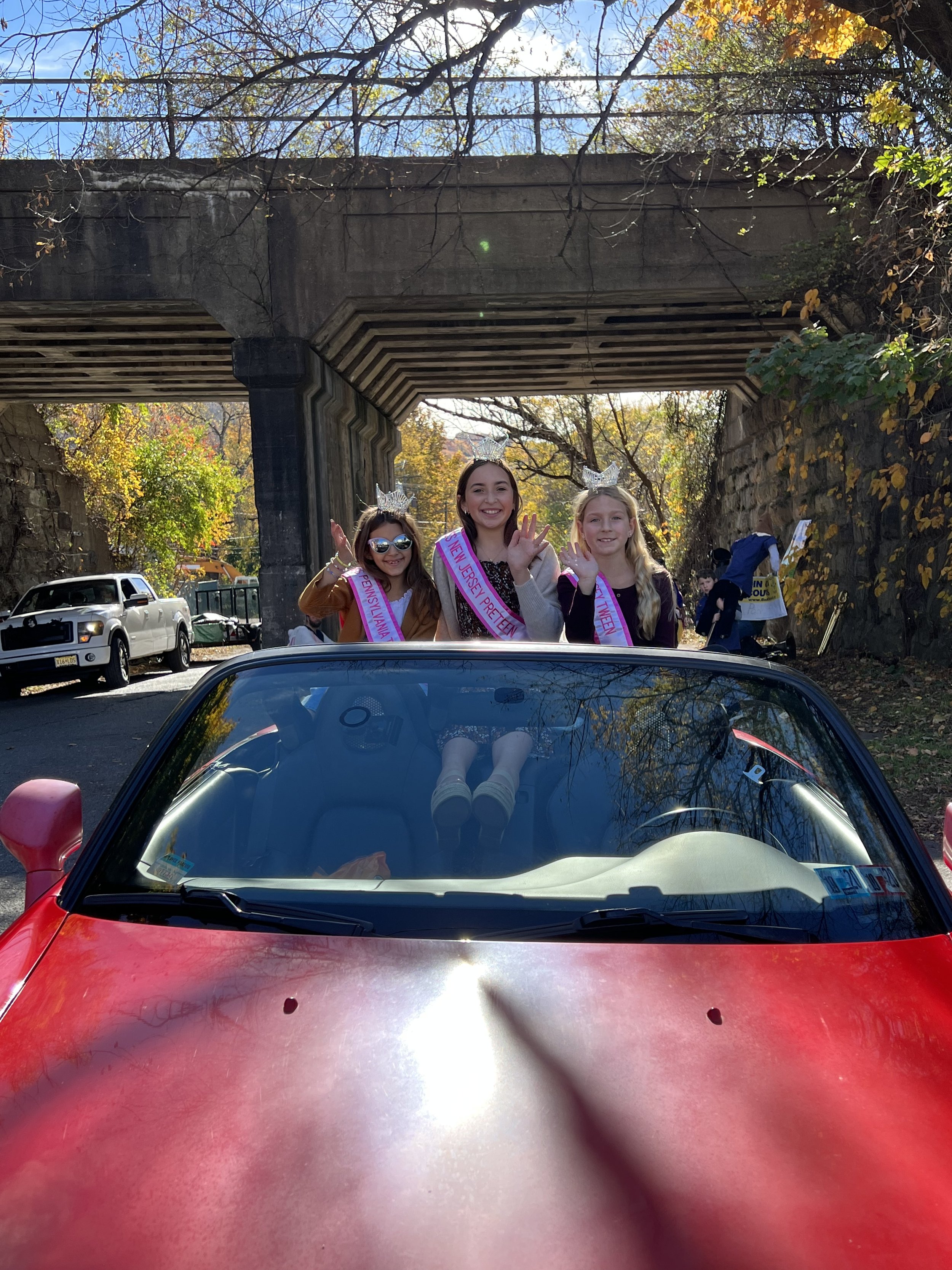Riding in the Phillipsburg/Easton Halloween parade.