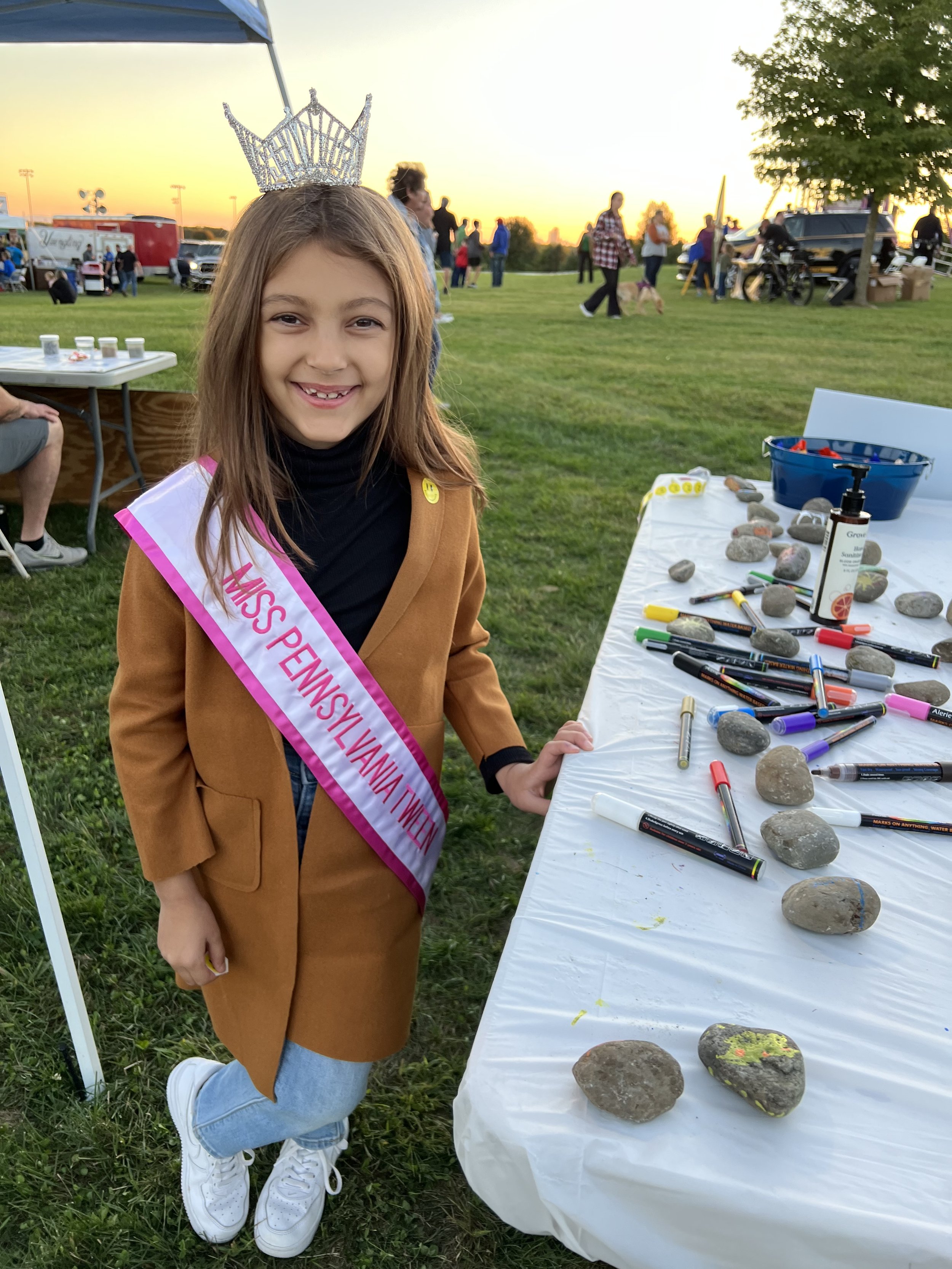 Volunteering at Upper Nazareth Community Days. I helped kids decorate kindness rocks that were spread throughout the town.