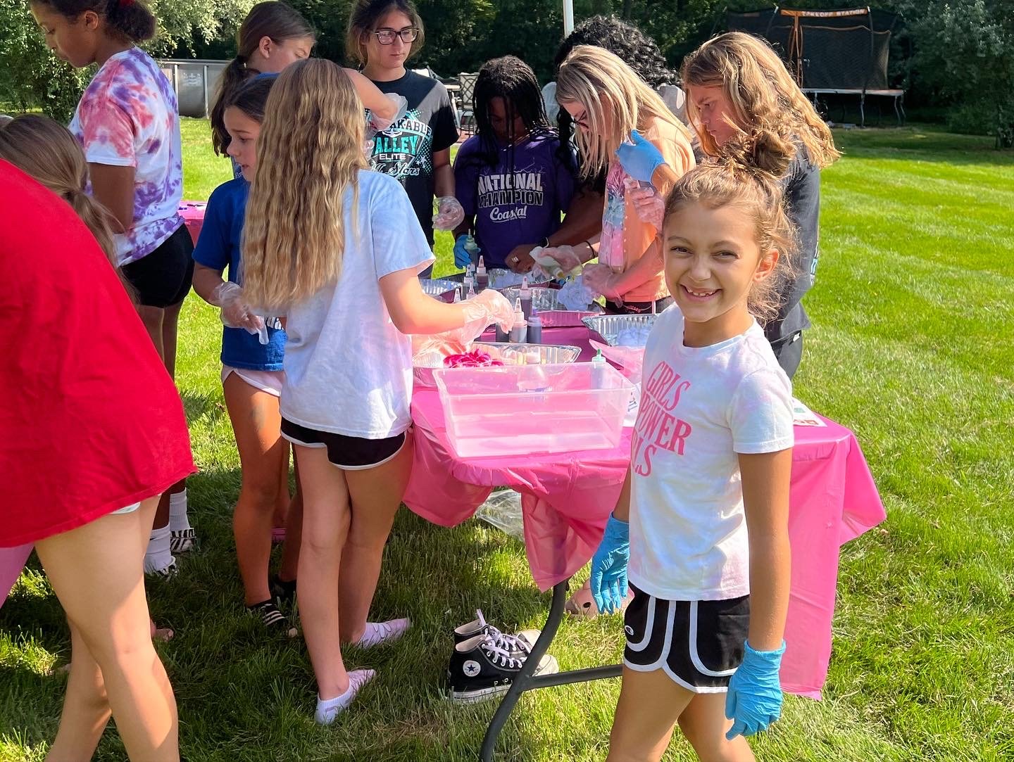 Hosting a team building event for my cheer team.