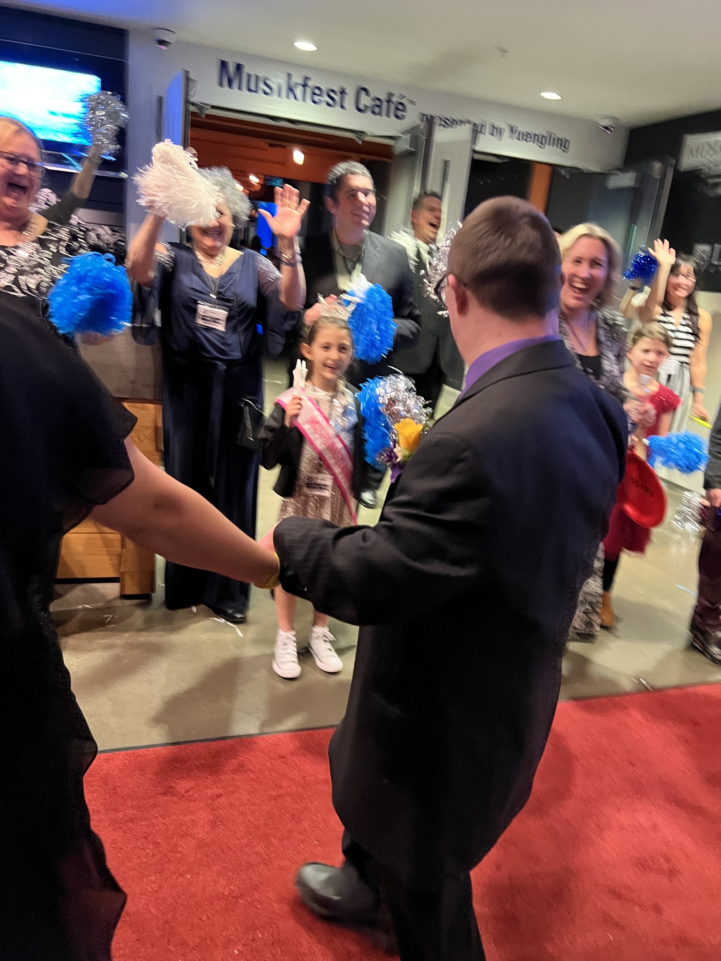 Volunteering as part of the Paparazzi team at Night to Shine. I got to cheer on the special guests as they walked the red carpet into the event.