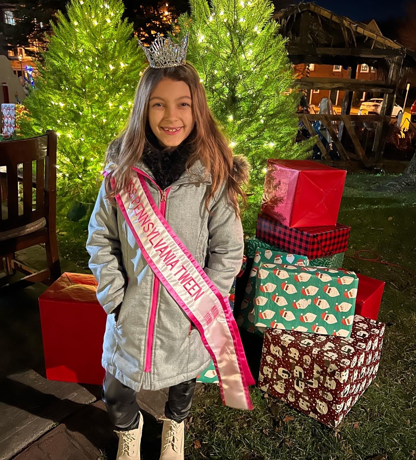 Volunteering at Nazareth Borough Christmas Tree Lighting