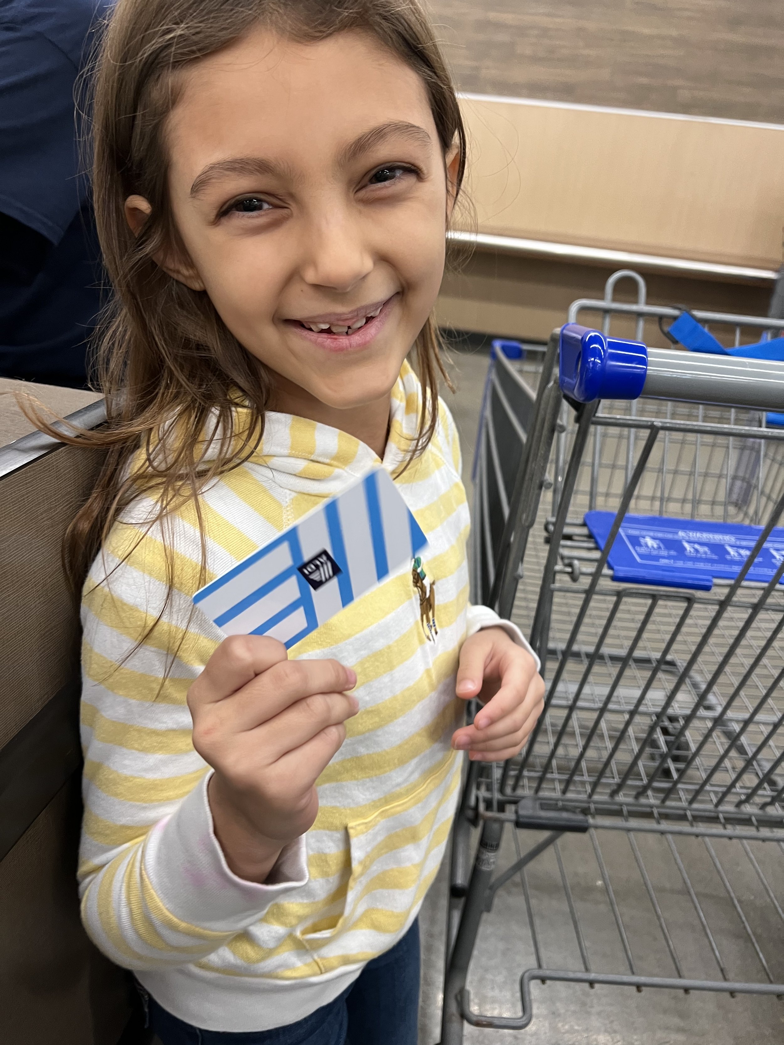Giving a gift card to a random person at the grocery store during World Kindness Week 2022
