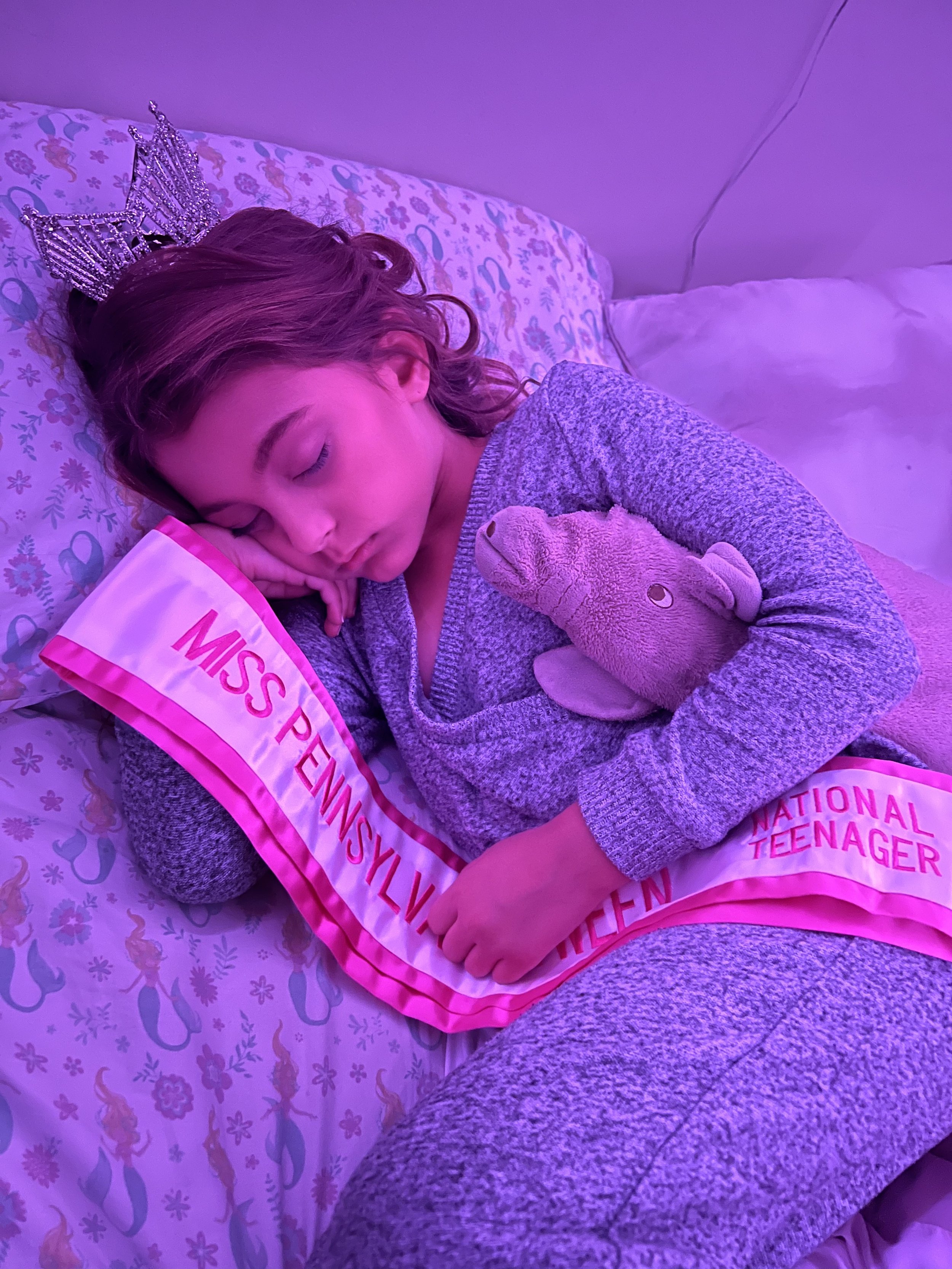 First Sleep at Miss Pennsylvania Tween National Teenager. It was all a dream!