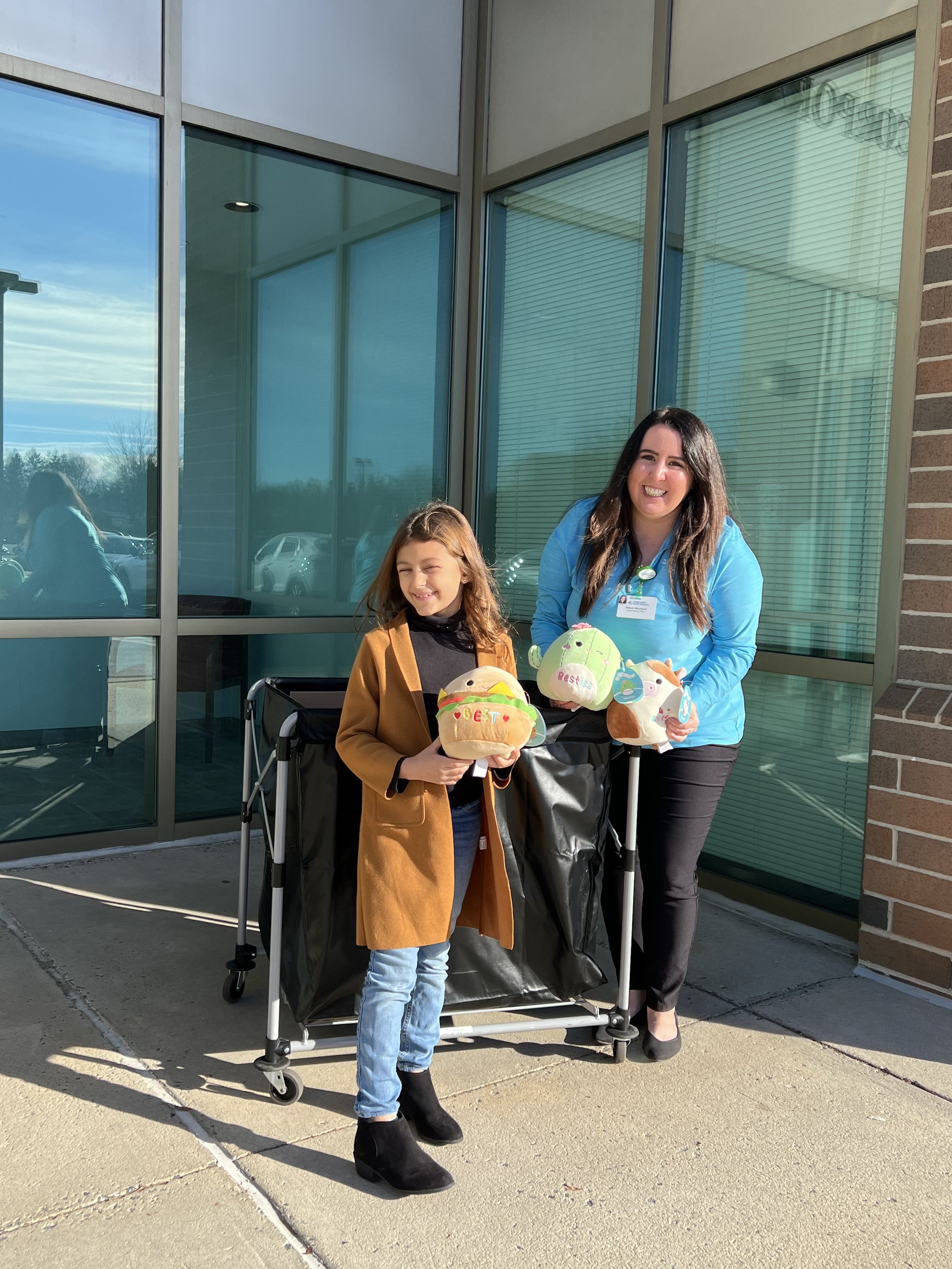 Delivering the Squishmallows I collected during my Squishmallow Drive to Lehigh Valley Children’s Hospital.