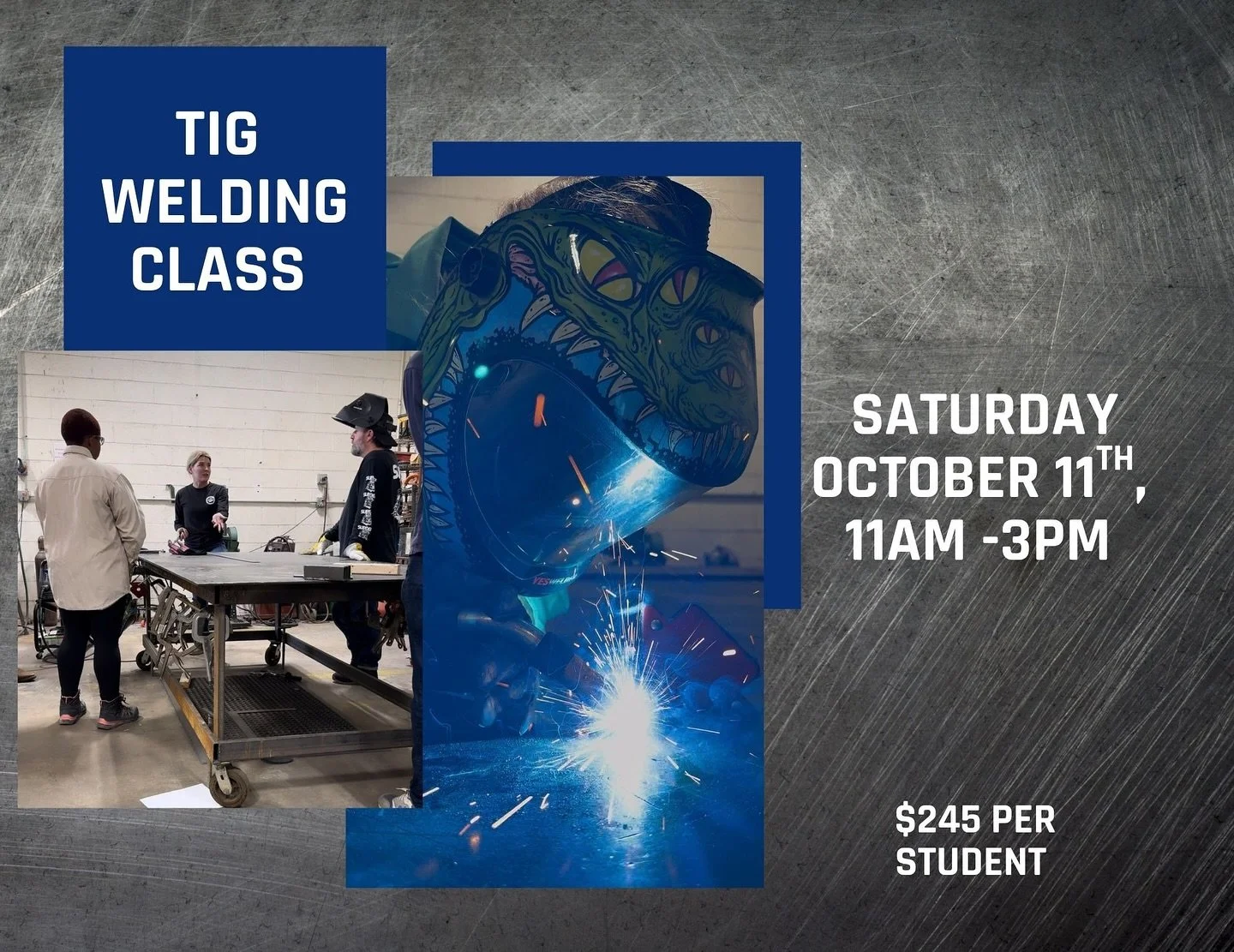 Give it a shot! @killer_mars is teaching a TIG welding class this coming Saturday!
Oct. 11th at 11am 
Register at weareabletrade.com/events 

#weldingclass #makerspace #visitknoxville #visitknoxvilletn #insideknoxville #themakercity