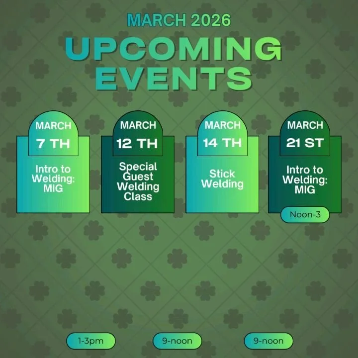 March is filled to the brim with classes! All of our  classes  have fewer students for maximum support. Enjoy a more personalized learning experience with plenty of one-on-one guidance.

And don't forget our First Friday open house tomorrow! With spe