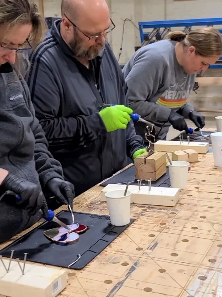 Learn how to create your very own stained glass project at Visualize Art Studio's 2hr Mobile Stained Glass Workshop here at Able Trade.  With these abridged intro classes, the student begins with a pre-cut and ground kit of stained glass and learns h