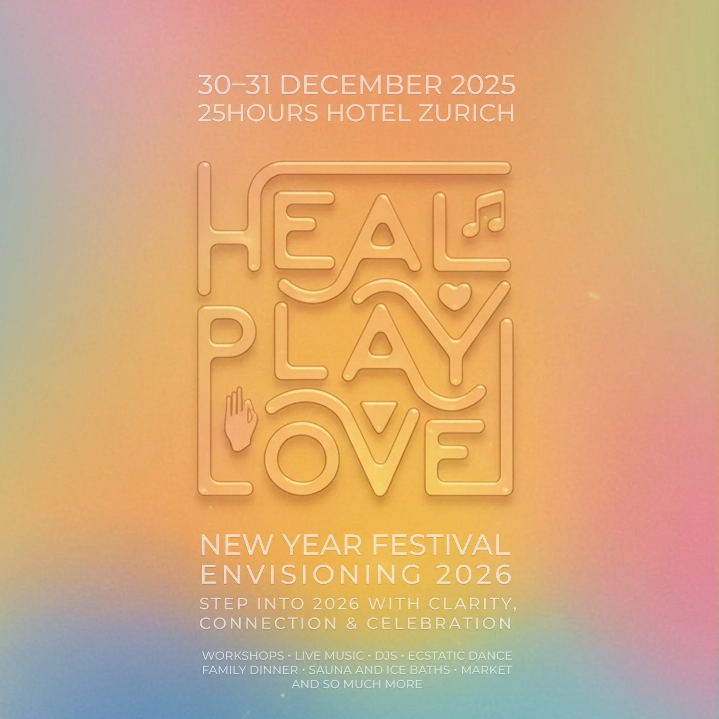 It’s official: Envisioning 2026 is happening in Zurich! 😍
Join us from December 30–31 at the @25hourshotels_zuerich for two unforgettable days of music, dance, rituals, workshops, and connection as we close