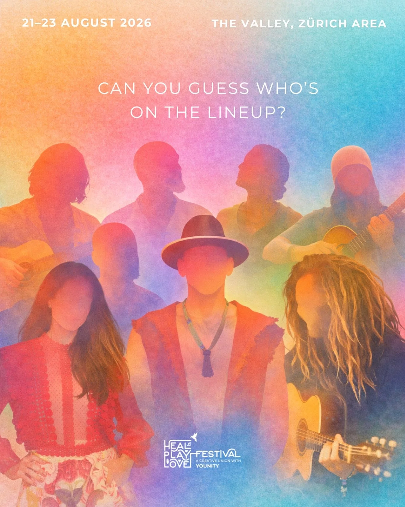 We are having way too much fun with creating the lineup for the Heal Play Love Festival. 🤫

Every new confirmation has us staring at each other like&hellip; wow, this is incredible and already feels so alive.

50+ artists, musicians, and speakers ar