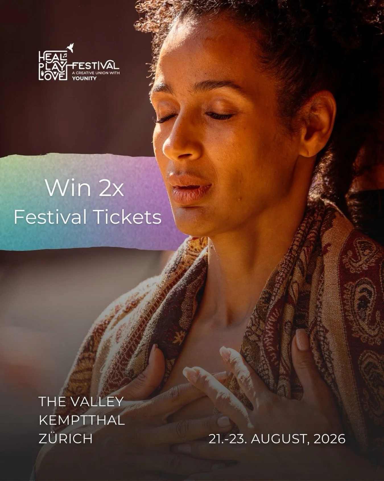 Win 2 tickets to the Heal Play Love Festival 2026! 🤍

Lately, we&rsquo;ve been reminiscing about last year&hellip;
the vibrant energy in The Valley, the dancing, the hugs, the memorable moments in between. 🙏

And honestly - there were sooo many bea