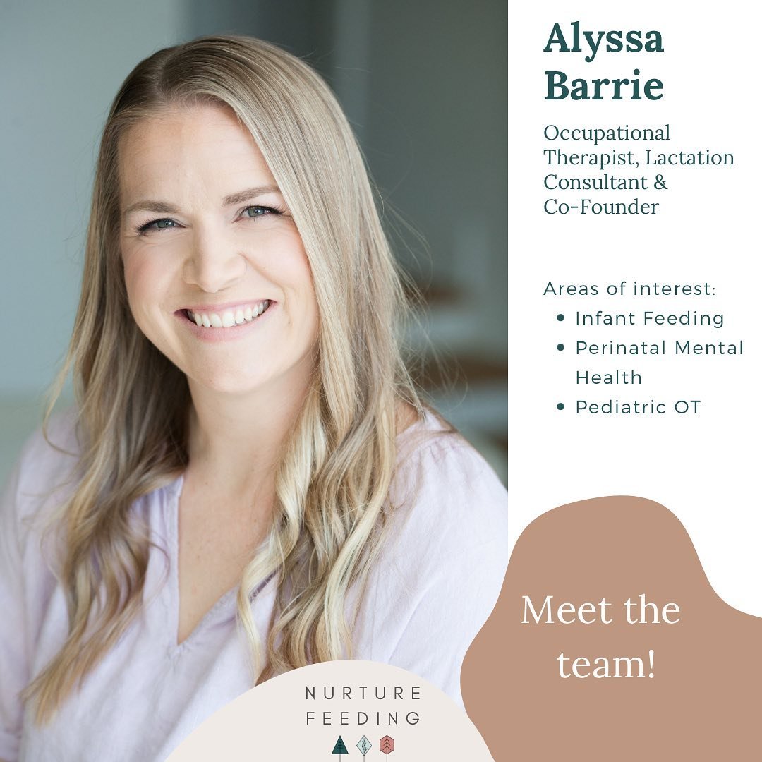 Hello and Welcome!

My name is Alyssa. I am an occupational therapist and lactation consultant. I enjoy working with families and focus my services on infant feeding, parental well-being, and paediatric OT.

My approach is all about empowerment. I eq