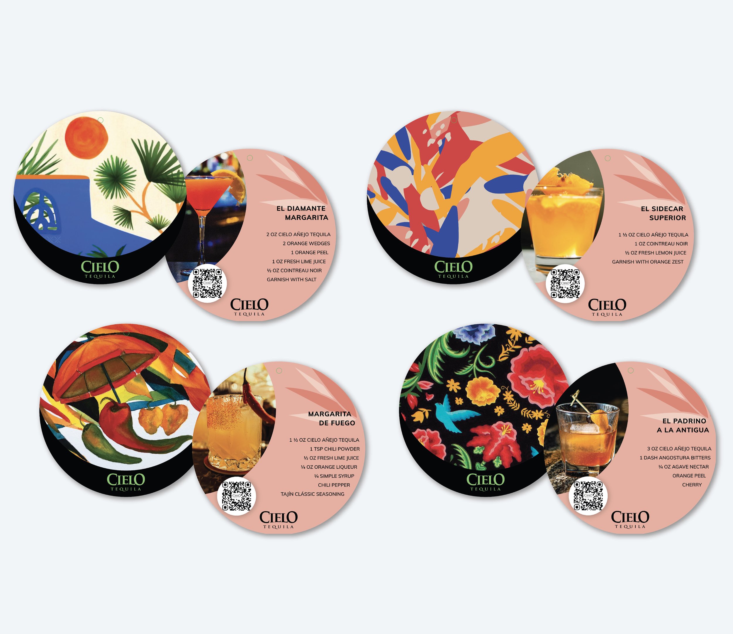 Cielo Tequila Cocktail Coasters