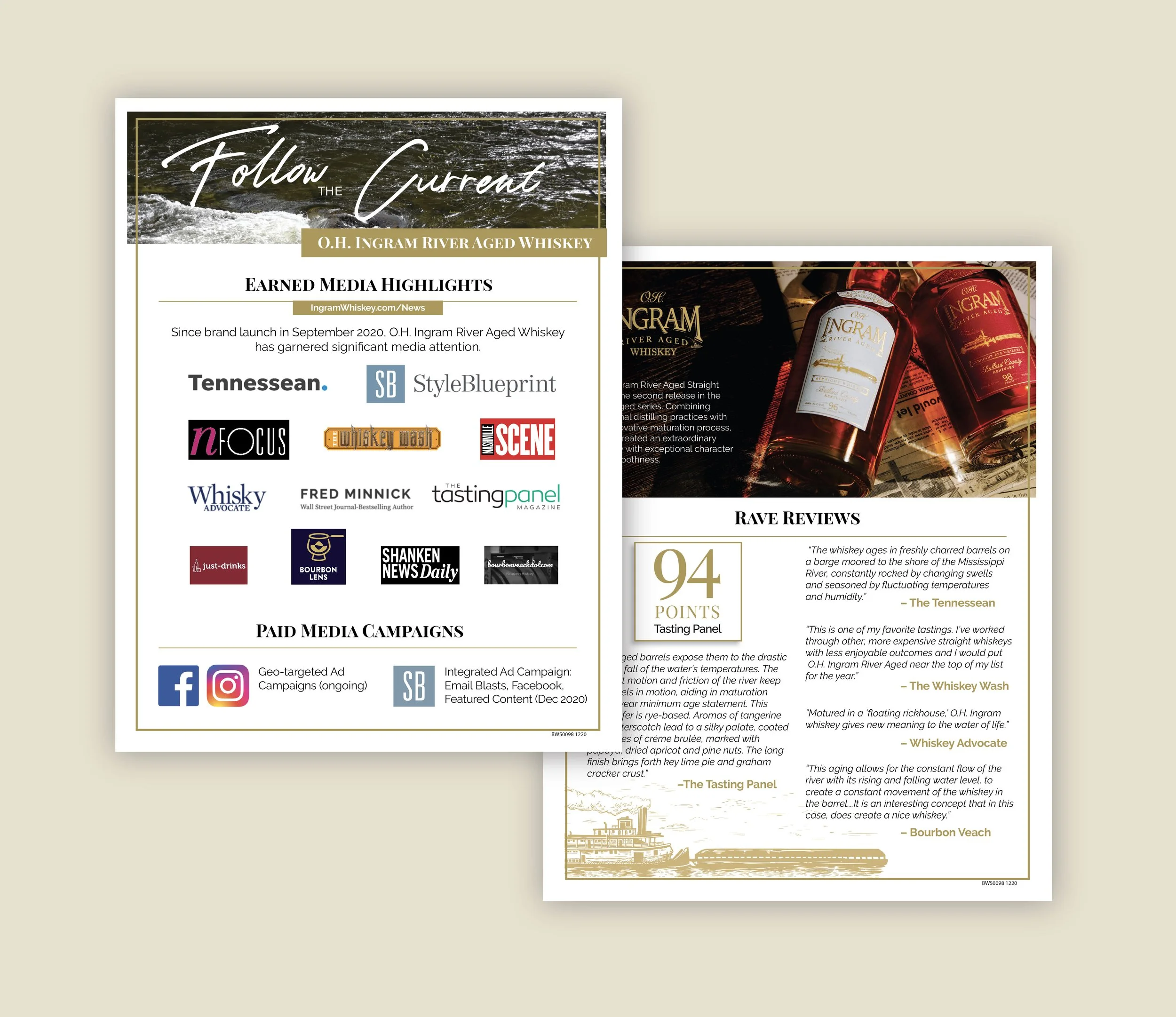 Ingram Whiskey Earned Media Sheet