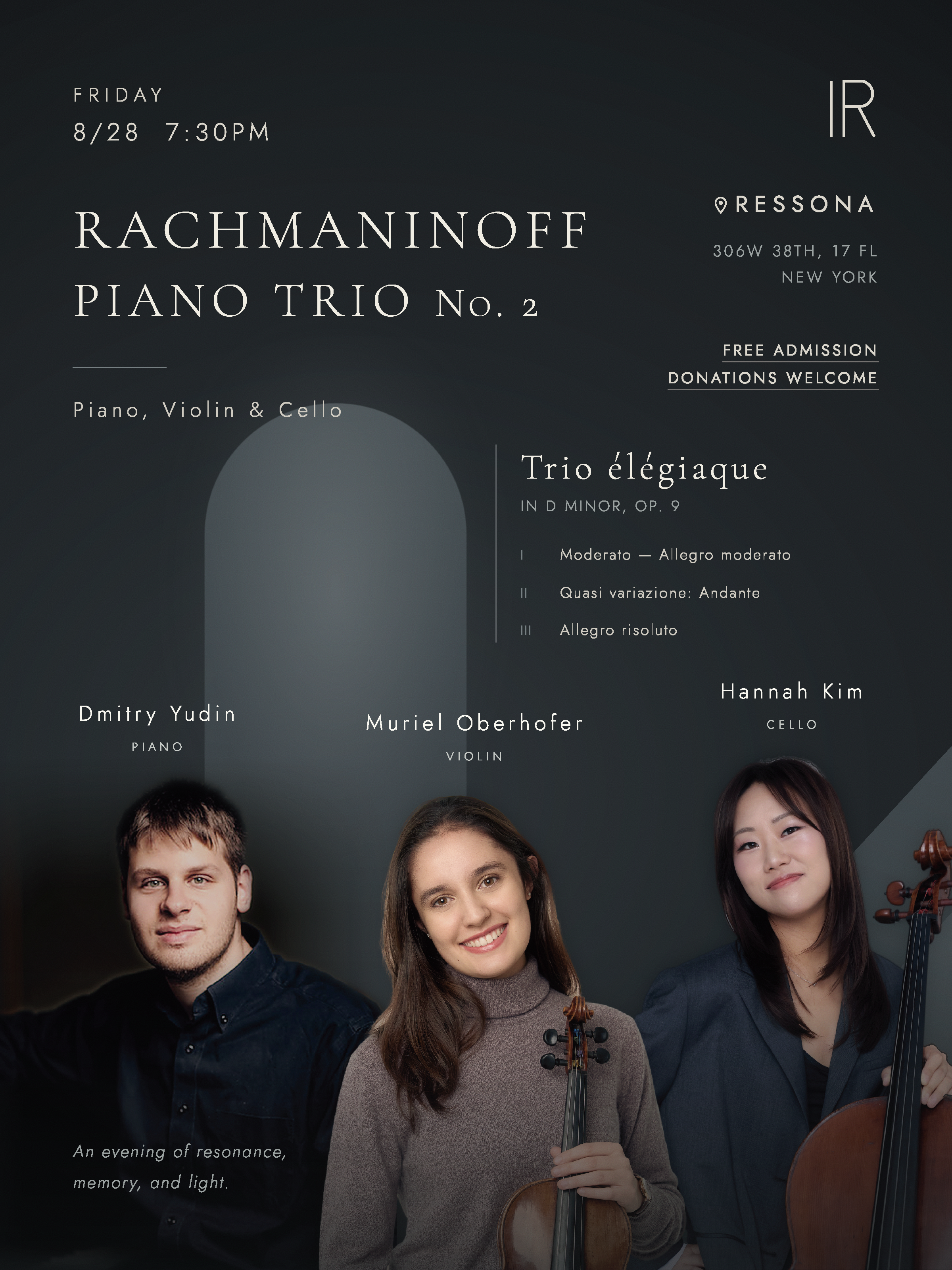 New York: Rachmaninoff Piano Trio No. 2