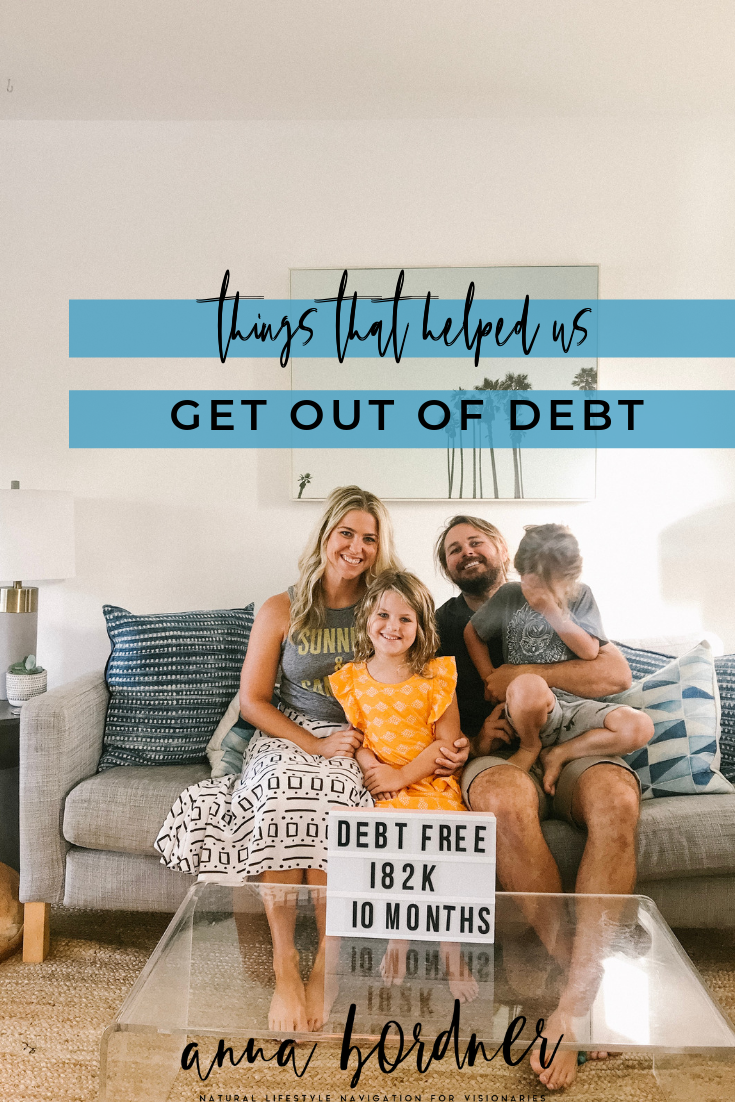 things that helped us get out of debt