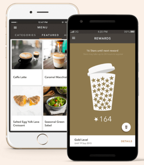 Dogwood mobile app: The app is not only a way of ordering and collecting points, but also shows the milligrams of caffeine in whatever drink is ordered, followed by a representation of how much energy will be gained from drinking it. There is also an