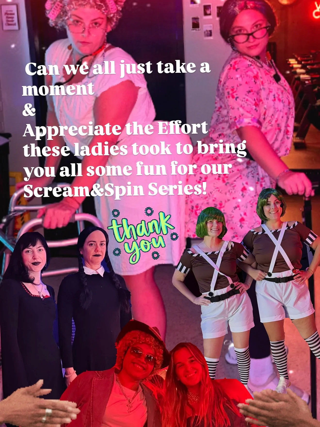 Thank you to my AMAZING instructors! 
You brought the FUN!!🤩 
&bull;
Thanks to all who jumped on our &ldquo;OCTOBER SCREAM &amp; SPIN&rdquo; Rides!! 
@vaultcycle