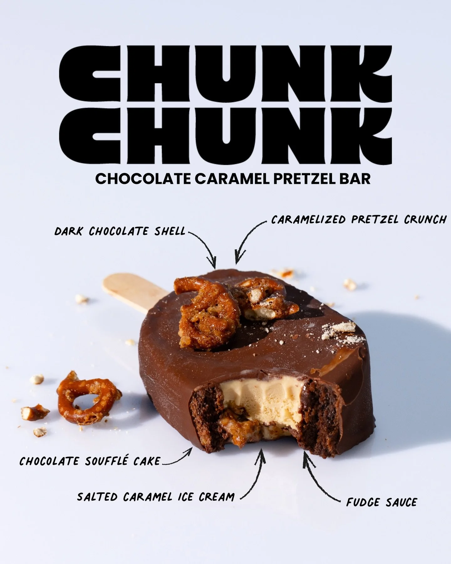 Sweet, salty, crunchy, bliss.
The Chocolate Caramel Pretzel Bar is pure ChunkChunk joy in every bite. ✨💜

#ChunkChunkIceCream #MinnesotaMade #MadeInMN #mneats #icecreamtreats