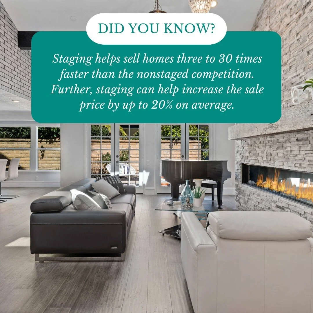 Staging not only helps your home sell faster, but for more money! 🏠 This is why we offer complimentary staging to our clients, because we know how this helps your home sell fast!⁠
⁠
Buyers are able to visualize the home with staging in it. Staging s