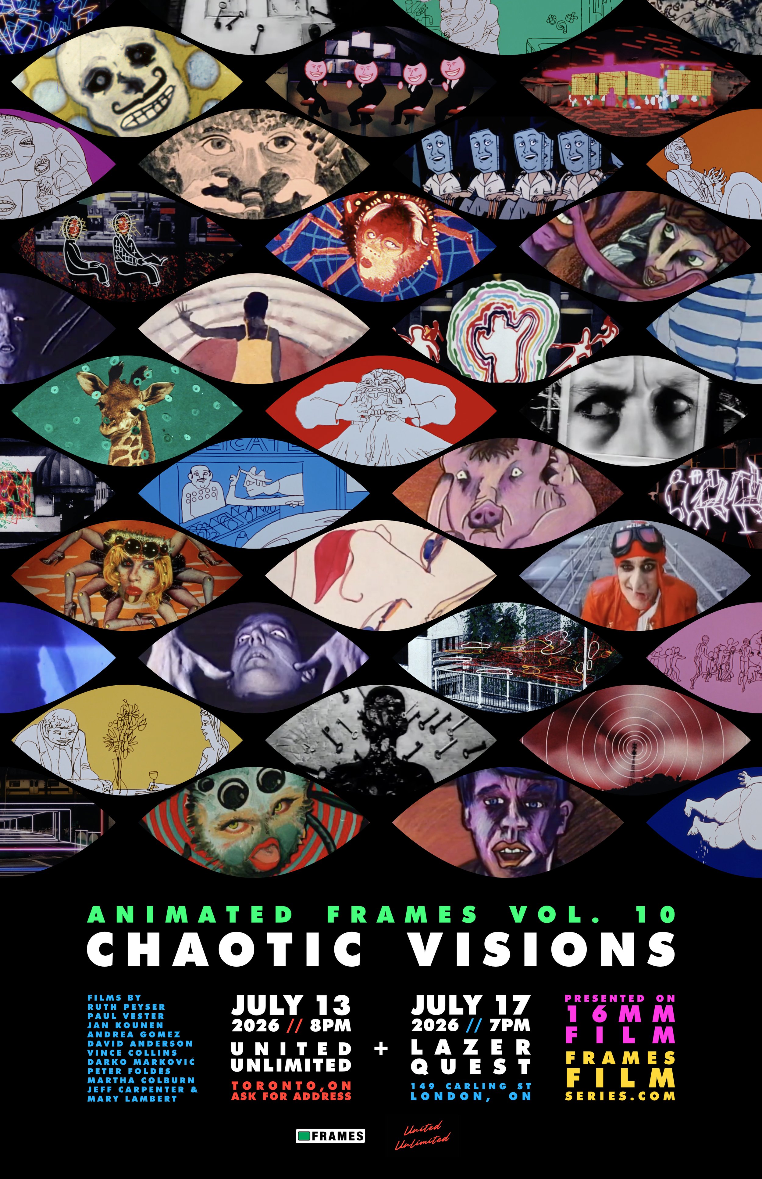 ANIMATED FRAMES - Vol.10: CHAOTIC VISIONS (Toronto Show)