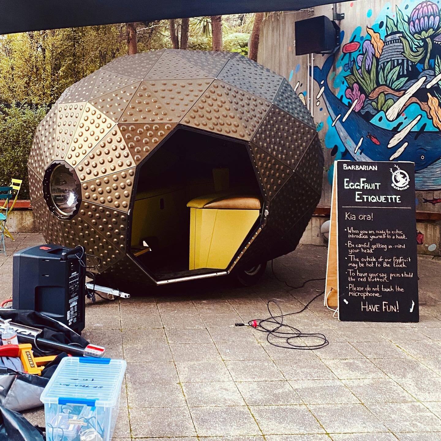 The EggFruit has landed @te_papa today! We're asking how Matariki might be celebrated 100 years from now... come and find us through the red gate at the waterfront.
#mānawatiaamatariki