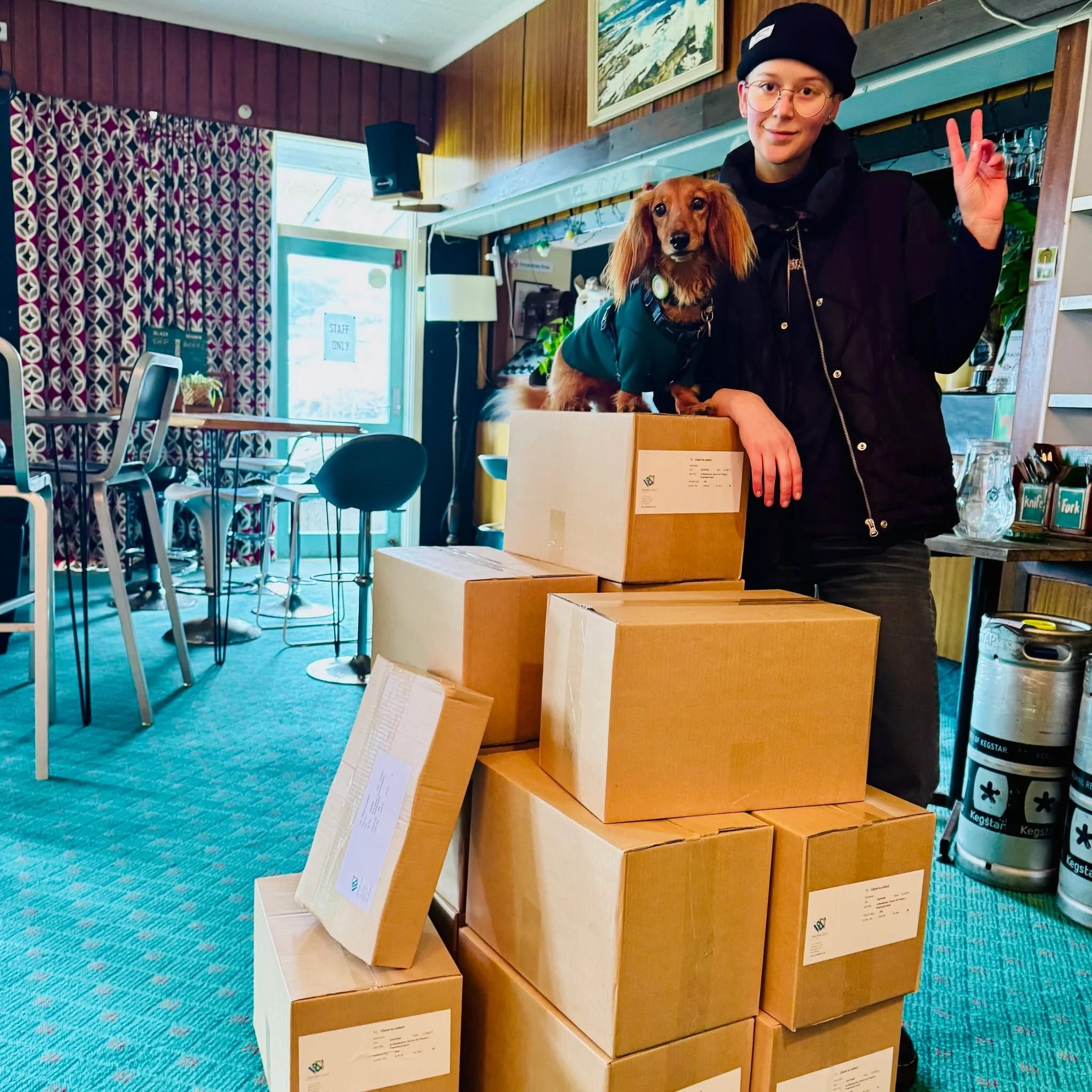Secret Art Powers 2nd printing in da house! Thanks Stevie and Elvis for helping with delivery.

#secretartpowers #nzlit #joranderson
