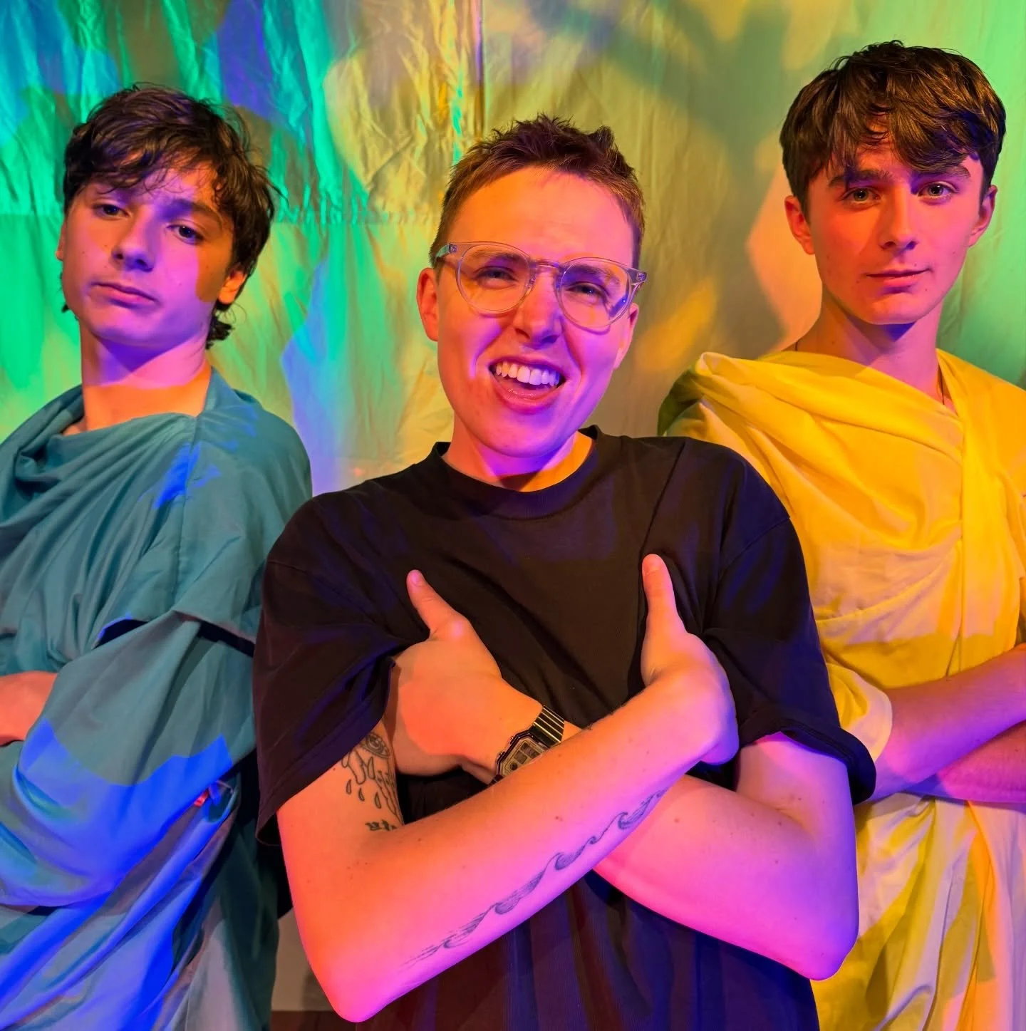 OG lighting designer Bekky Boyce is back behind the operating desk with us this week on our North Island tour... and we're so stoked to have them on the bus, making us all look good!