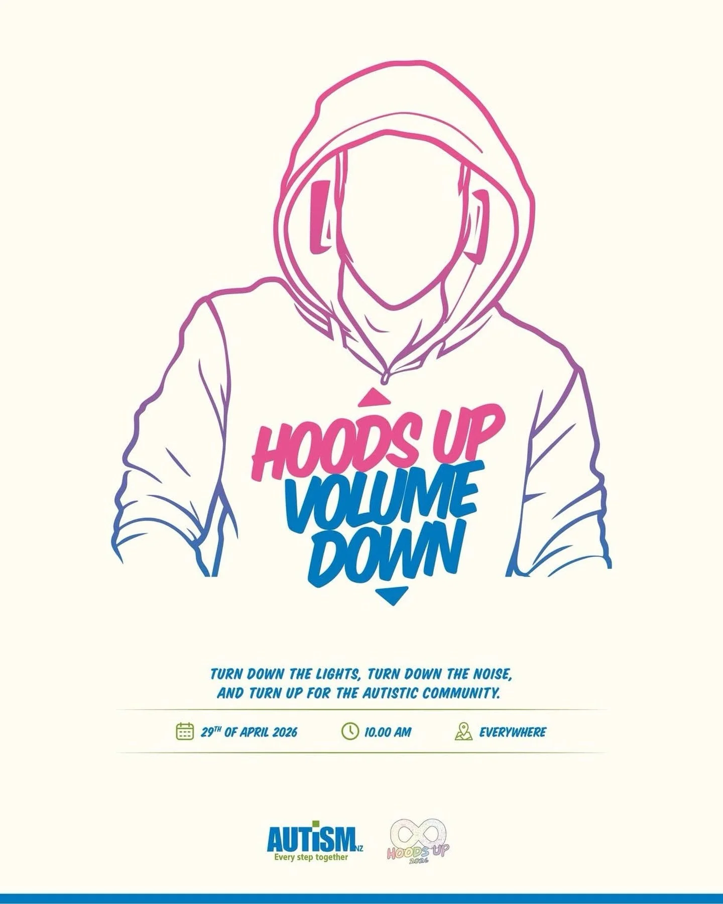 We got our hoods up this morning for autism awareness month... how bout you? Thanks @autism_newzealand for the cool initiative?