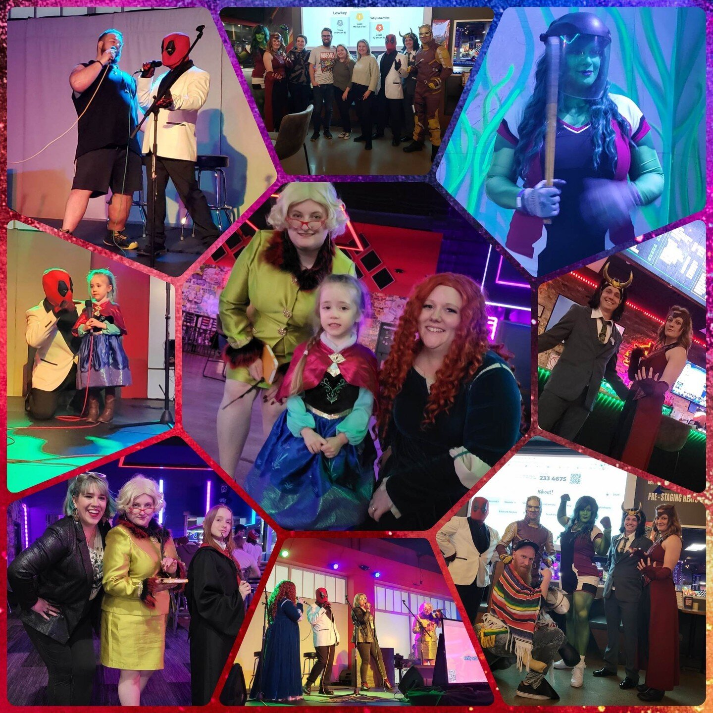 Our superheroes and princesses joined @highcaliberkarting for their karaoke and Marvel Trivia Nights! We had a blast singing our hearts out and MC'ing for trivia. We hope to see you all out there again!

#LoE #LeagueofEnchantment #BetheHero #Charity 