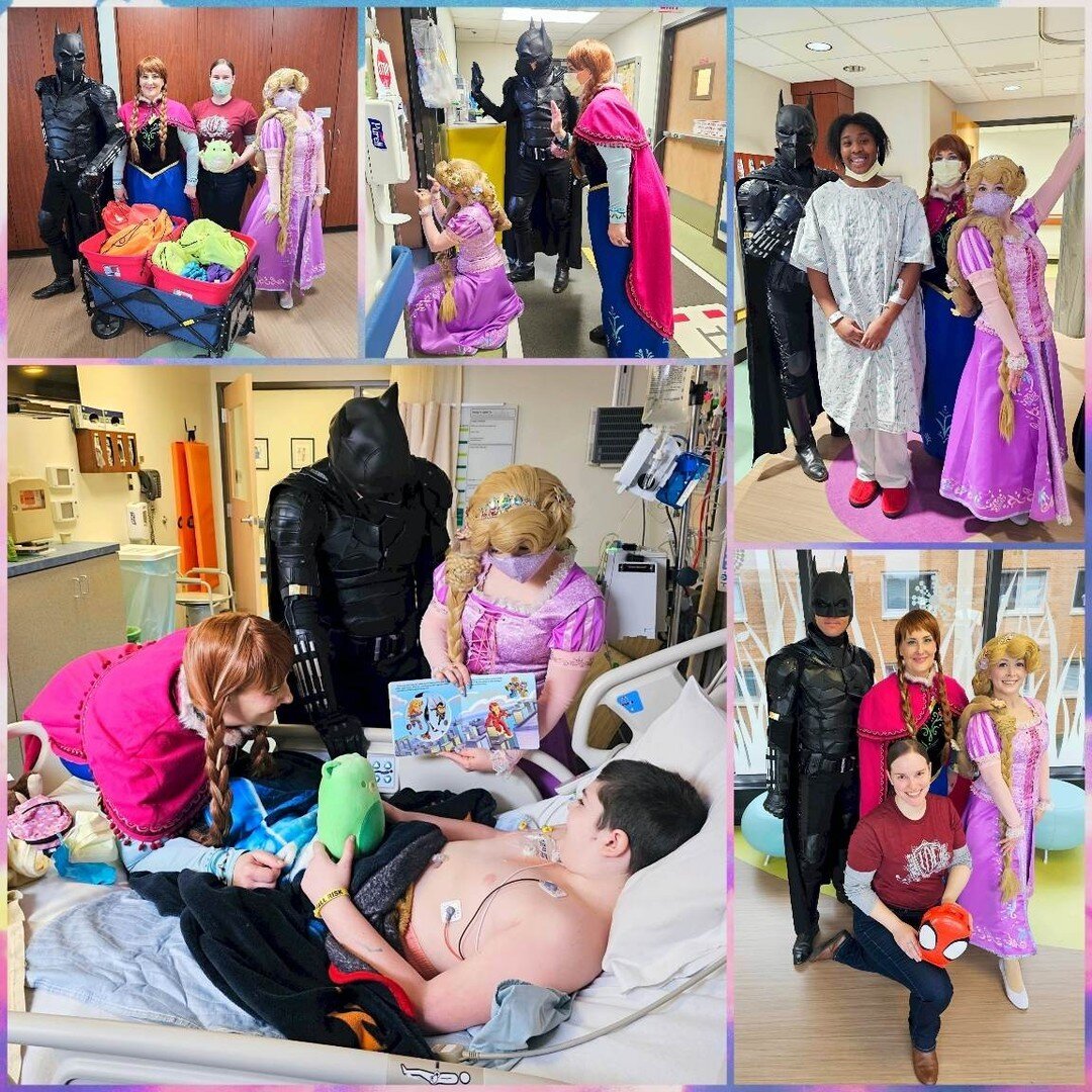 #ThrowbackThursday to our last visit to Sparrow Children's Hospital! This hospital visit was sponsored by Barb and Bill McConnell. Bringing smiles and care packages to kids and families was wonderful. Big thanks, as always, to @sparrow_health_system 