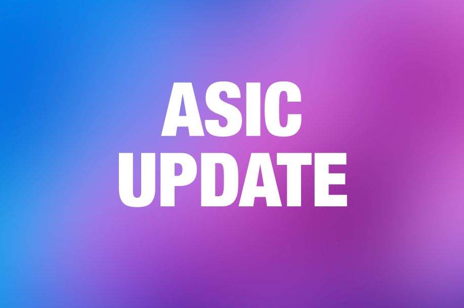 Asic Update