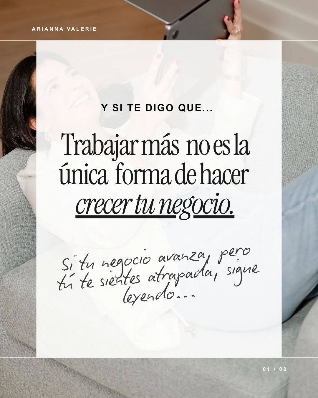 Muchos founders creen que para crecer necesitan hacer m&aacute;s.

Es una creencia mucho m&aacute;s com&uacute;n de lo que imaginas. Yo misma la tuve durante a&ntilde;os. 🫣

Pero llega un punto donde el problema ya no es la falta de esfuerzo.

Lo vi