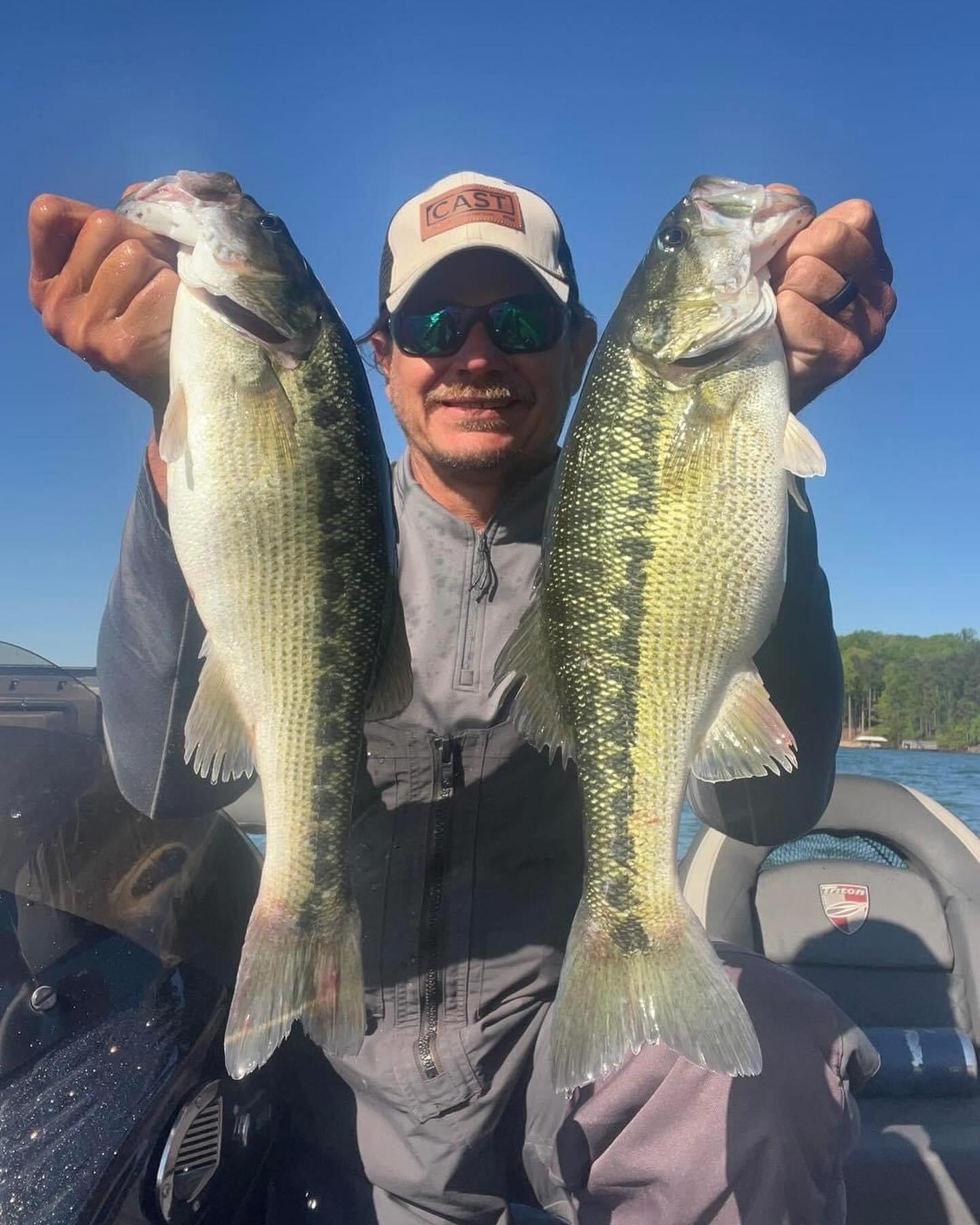 Just a couple of the 50+ fish day today.  It was great having Frank out for the first half of the day.  He may have been a couple weeks late on his winter pattern trip earlier this year, but he hit the spring pattern trip dead on! 

For subscribers, 