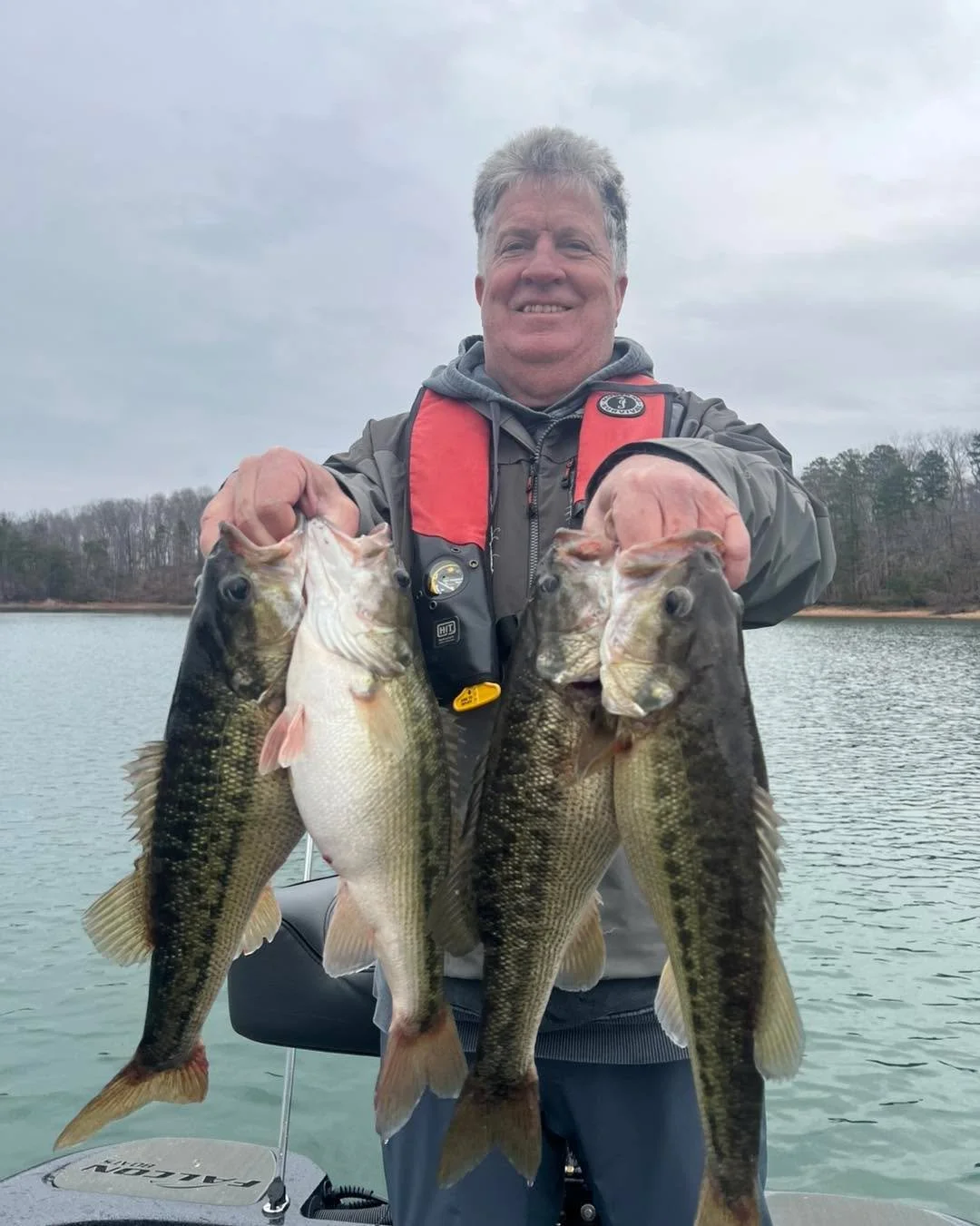 I was out with a long time client today.  As I mentioned earlier this week, persistence pays off (normally, this is still Lanier) and today followed that playbook.  We had to harass a number of schools of fish before we found one that wanted to play 