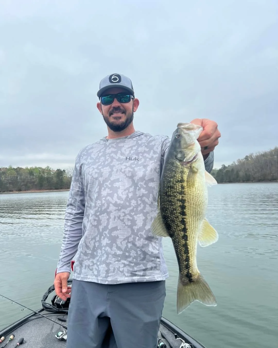 I always take special pride in being able to showcase Lanier to anglers who are not local and who have little to no experience with spotted bass.  The lake did not show out quite like yesterday, but numbers and best 5 weight were still above average 