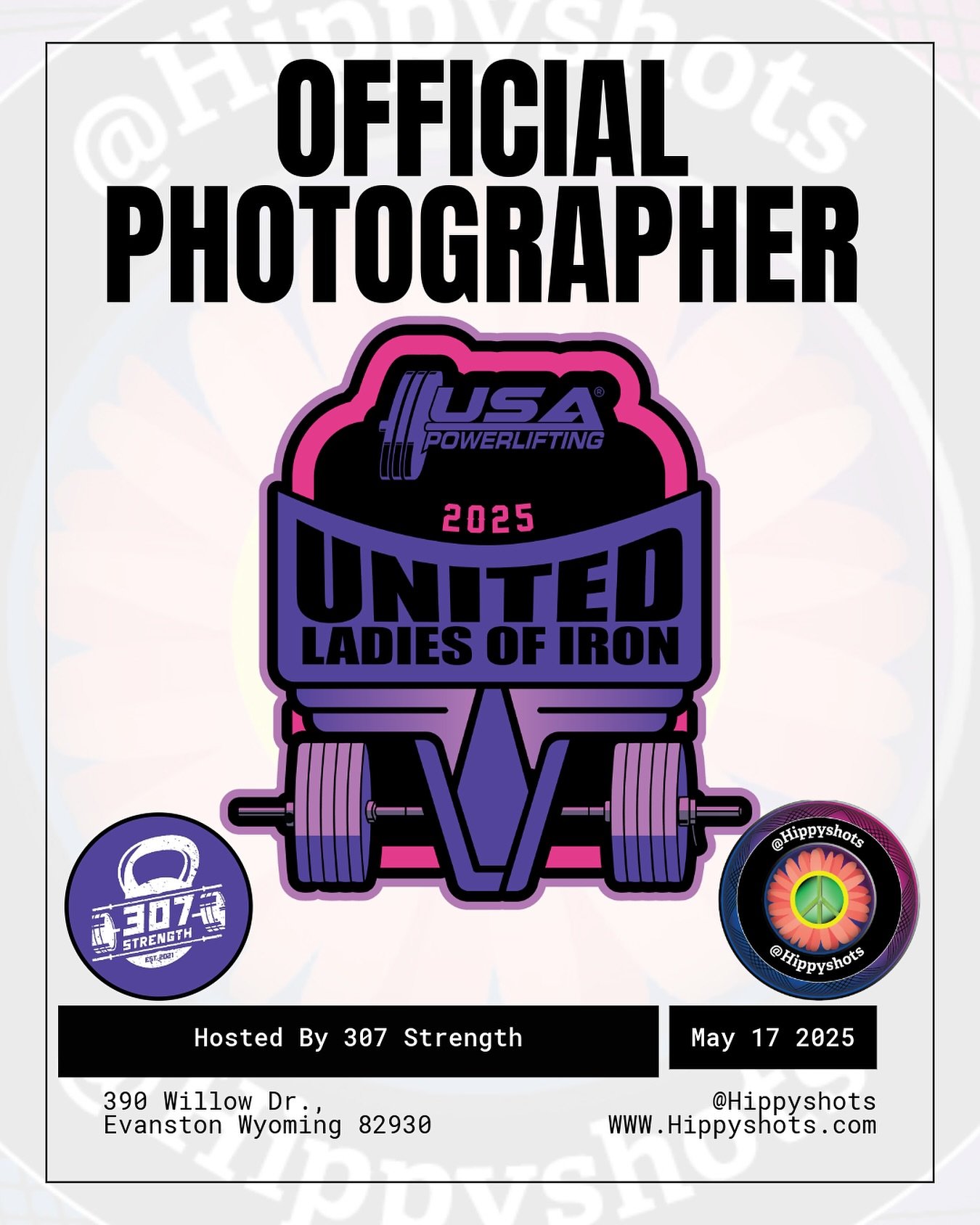 Excited to announce I will be the official photographer for the USAPL Ladies Of Iron powerlifting comp in Evanston WY.
•
Emails have been sent, preorder only, payment arrangements are fine, smiles and through the roof energy is mandatory.