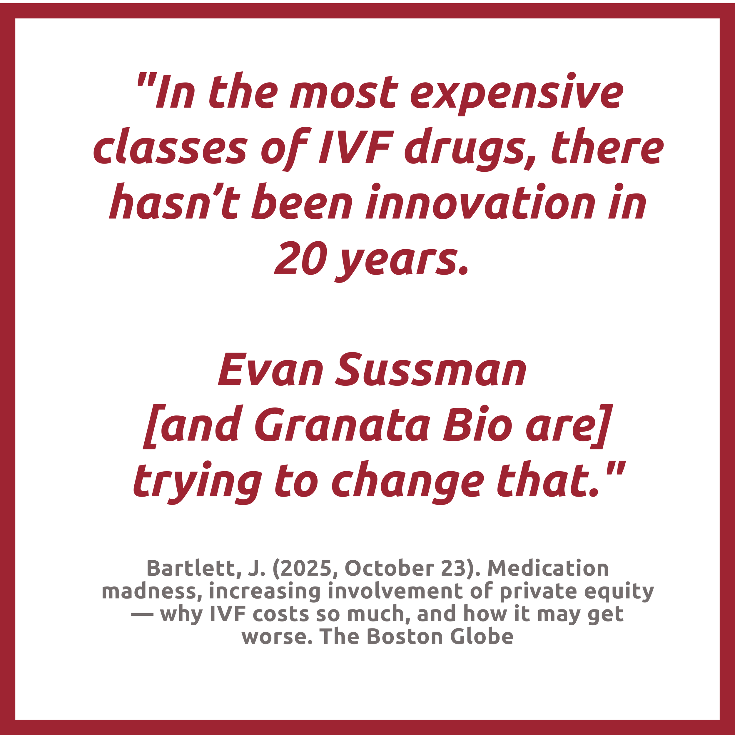 CEO Evan Sussman Featured in Boston Globe Article: Medication madness, increasing involvement of private equity — why IVF costs so much, and how it may get worse