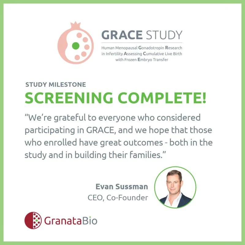 Granata Bio Completes Screening in Phase III GRACE Study of GB-hMG
