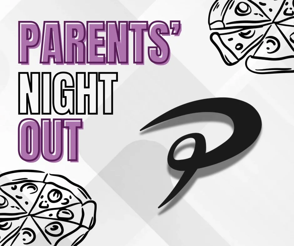 Parents&rsquo; Night Out this Saturday!!💜 

Sign up today at precisionelitegymnastics.com for a night of fun!