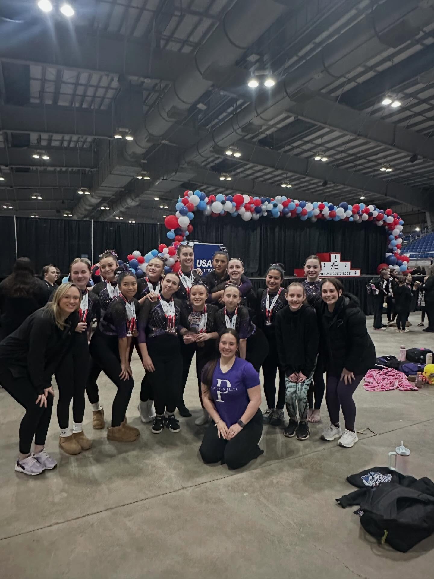 First place at state for our golds today!🤩💜 

We are so proud of all of our amazing athletes and all their achievements over this season!