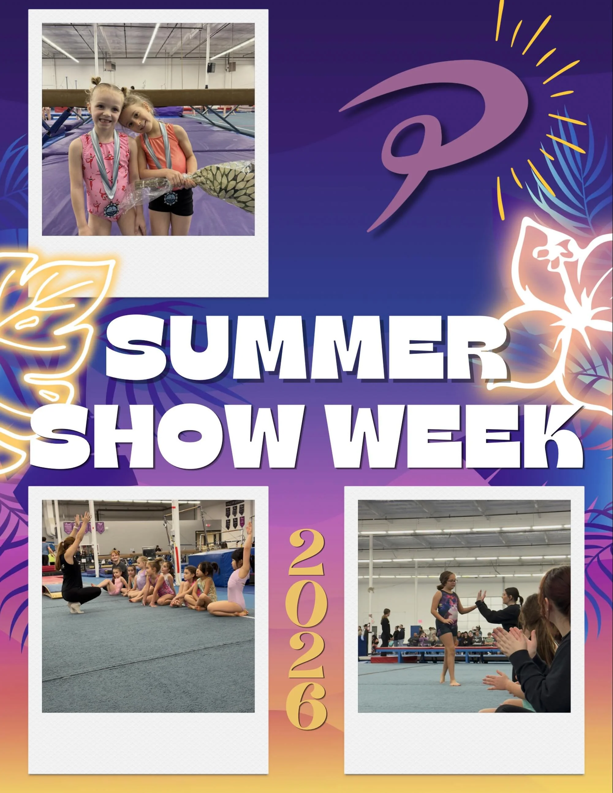 🌟 SHOW WEEK IS HERE! 🌟

Join us June 8th&ndash;13th during your athlete&rsquo;s regular class time as they show off all the amazing skills they&rsquo;ve been working on this year🌺

Bring your family and friends to cheer them on and celebrate their