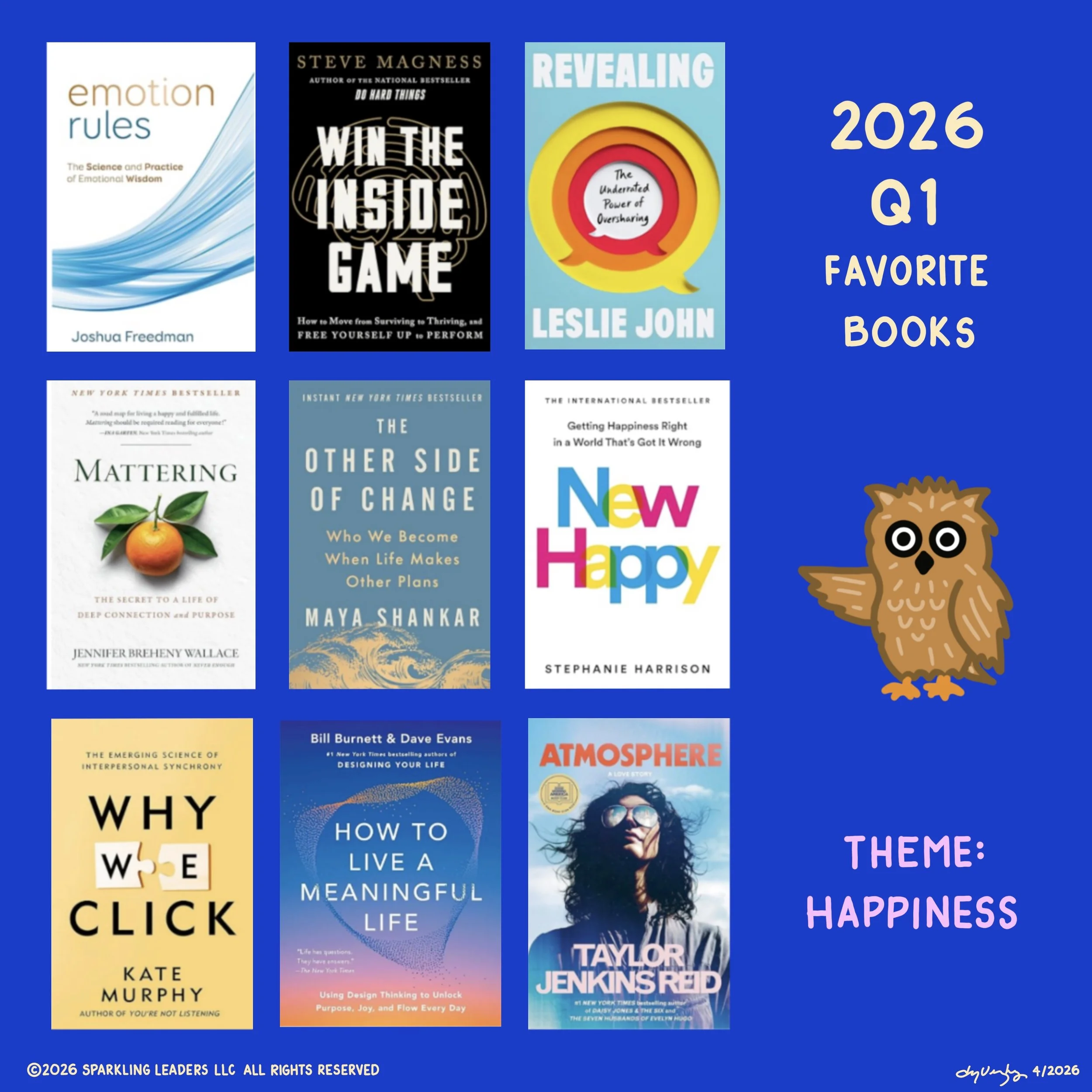 Books on Happiness: Q1 2026 Favorites