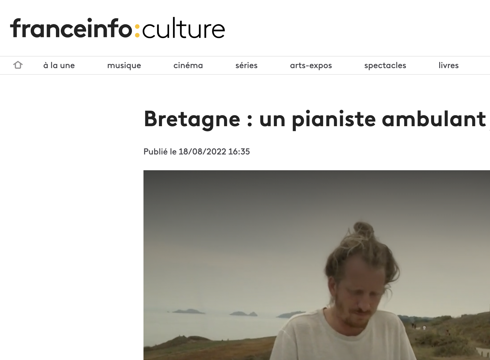 Article sur FranceInfo : culture