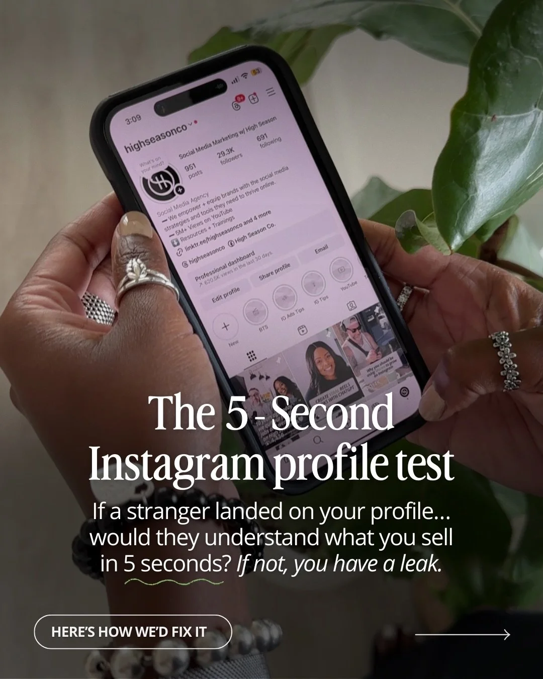 When someone lands on your Instagram profile, they make a quick decision:

Do I follow?
Do I DM?
Do I keep scrolling?

That decision usually comes down to ✨clarity✨.

Swipe through for the 5-step profile clean-up we recommend.

And if you want help s