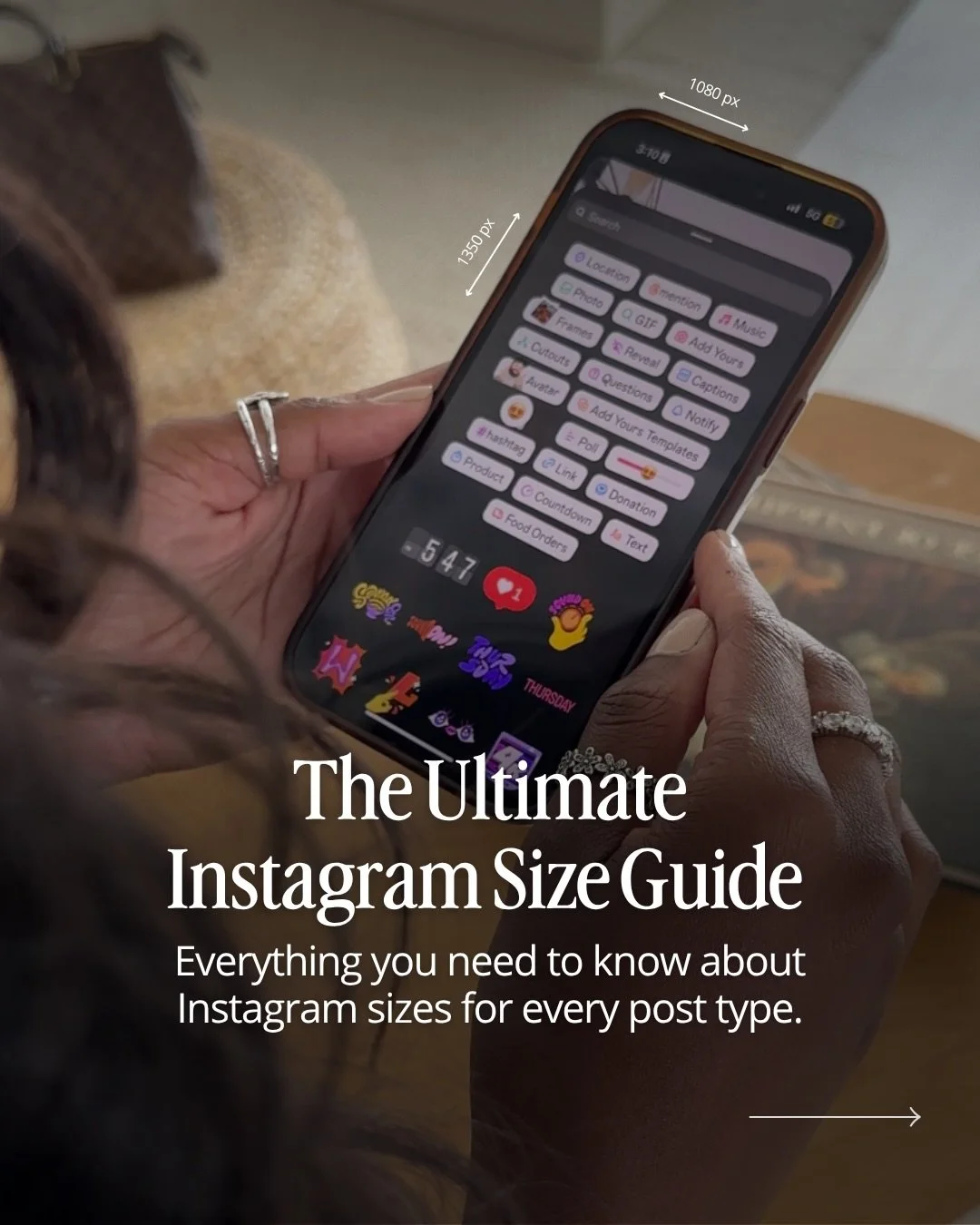 Most people don&rsquo;t realize this&hellip;

The size of your content changes how it&rsquo;s seen, cropped, and experienced on Instagram.

And when that&rsquo;s off, even strong content can fall flat and feel unprofessional.

📌 Swipe through for yo